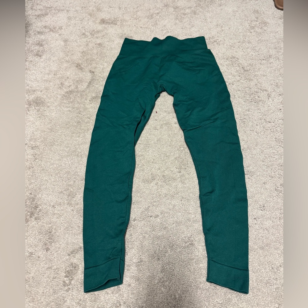 Set active sculptflex ribbed leggings in green